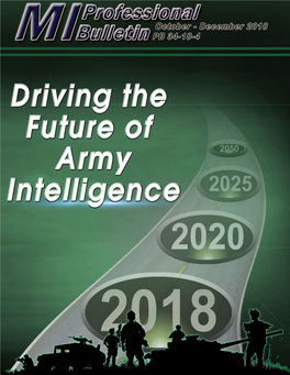 Driving the Future of Army Intelligence.” at the Two-Day Conference