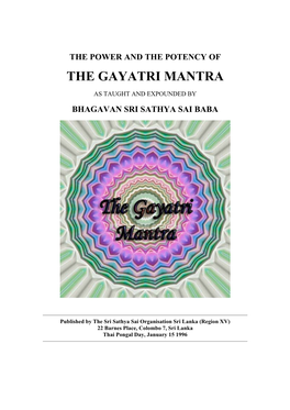 The Gayatri Mantra