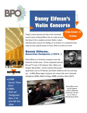 Danny Elfman's Violin Concerto
