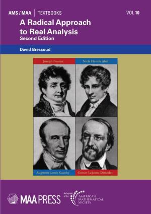 A Radical Approach to Real Analysis Second Edition