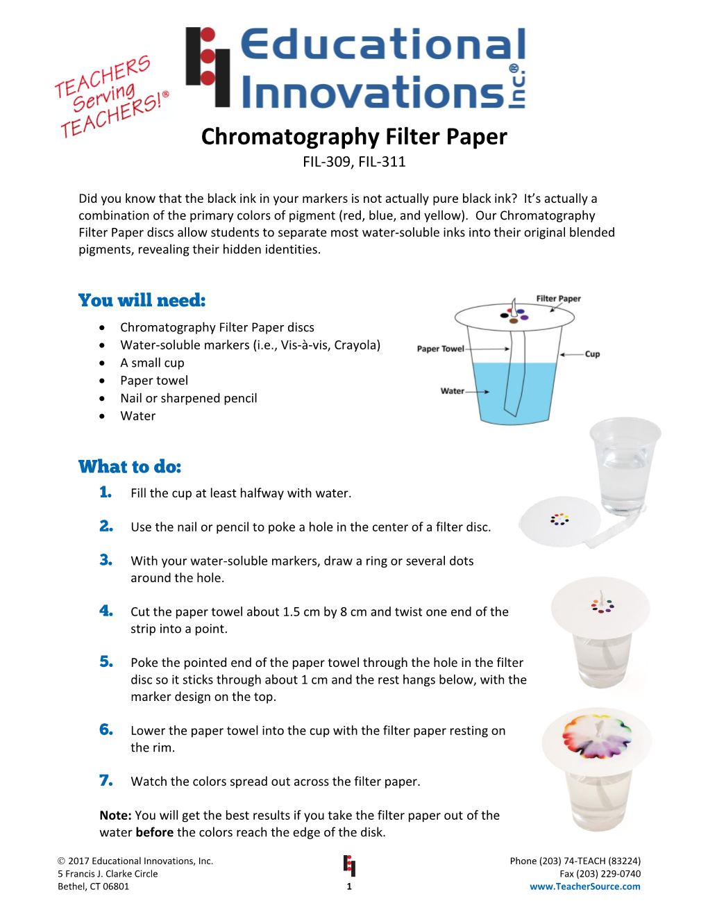 Chromatography Filter Paper FIL-309, FIL-311