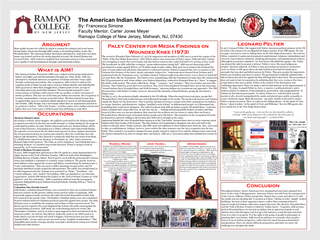 The American Indian Movement