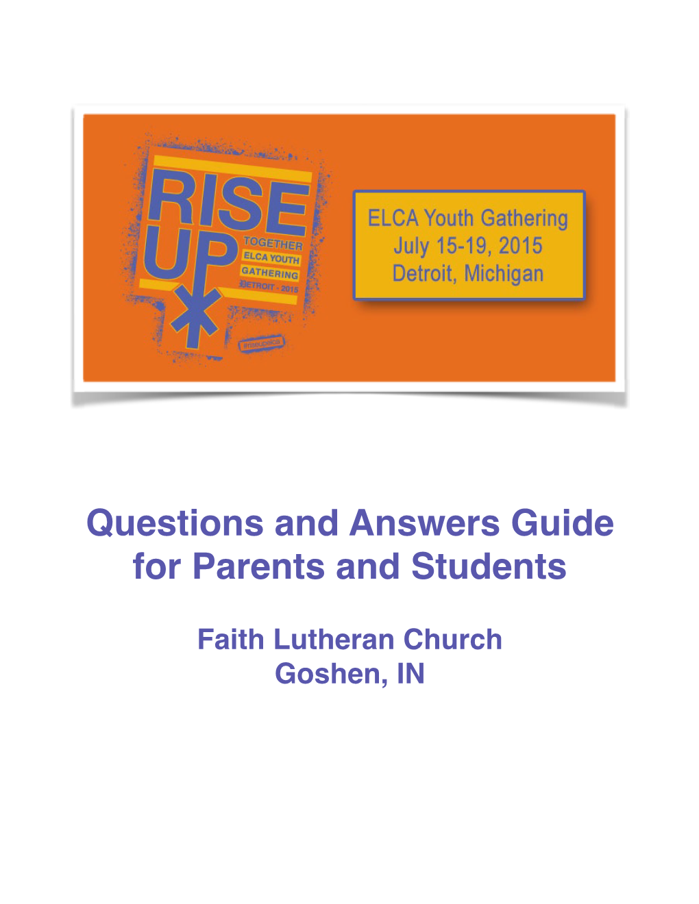 What Is the ELCA Youth Gathering?