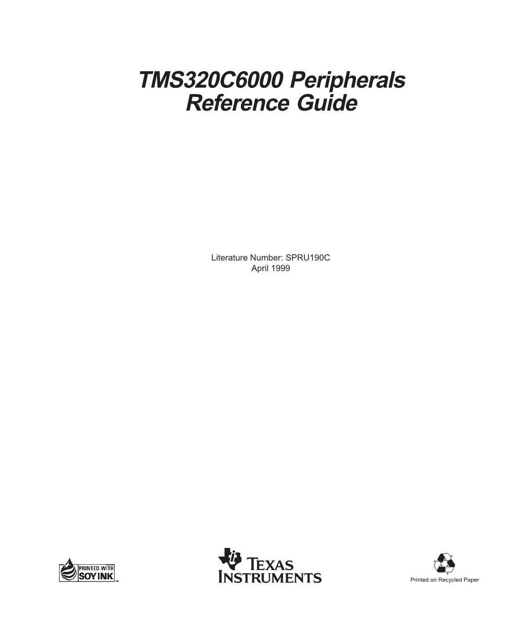 TMS320C6000 Peripherals Reference Guide