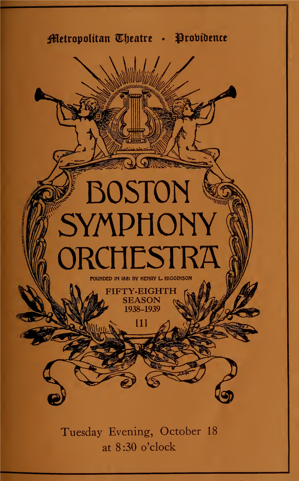 Boston Symphony Orchestra Concert Programs, Season 58,1938