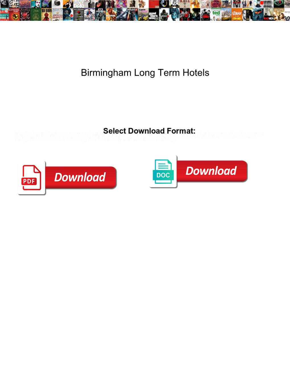 Birmingham Long Term Hotels