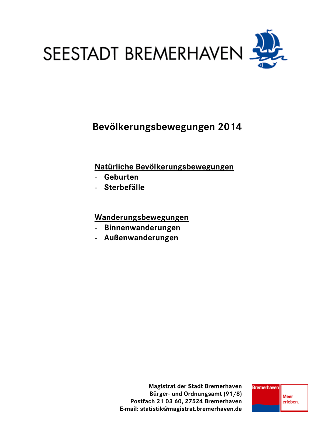 Bevölkerungsbewegungen 2014