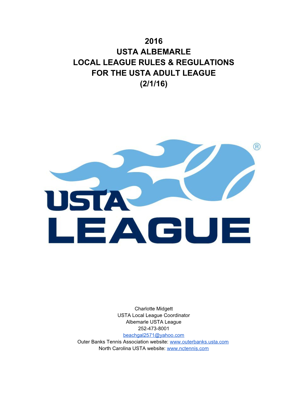 Local League Rules & Regulations