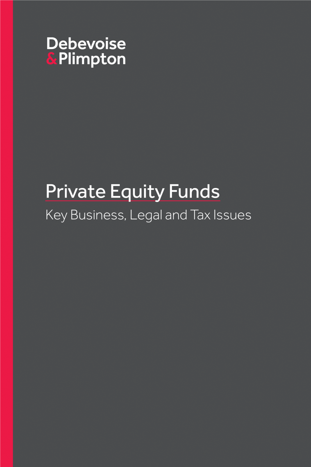 Private Equity Funds Equity Private Table of Contents