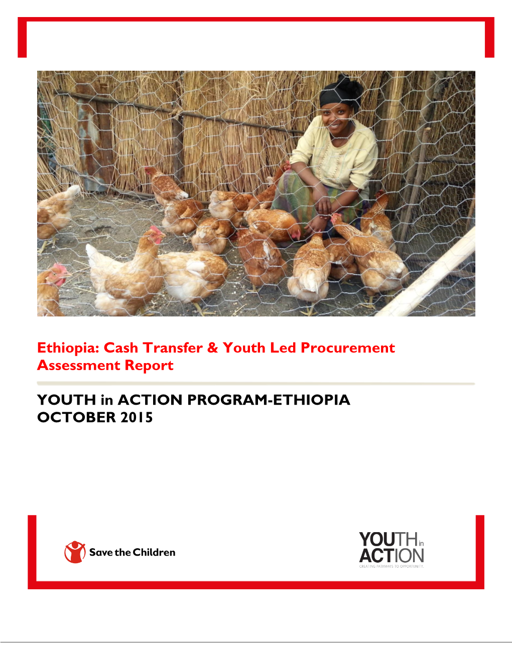 Ethiopia: Cash Transfer & Youth Led Procurement Assessment Report