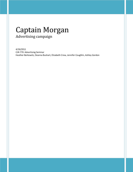 Captain Morgan Advertising Campaign