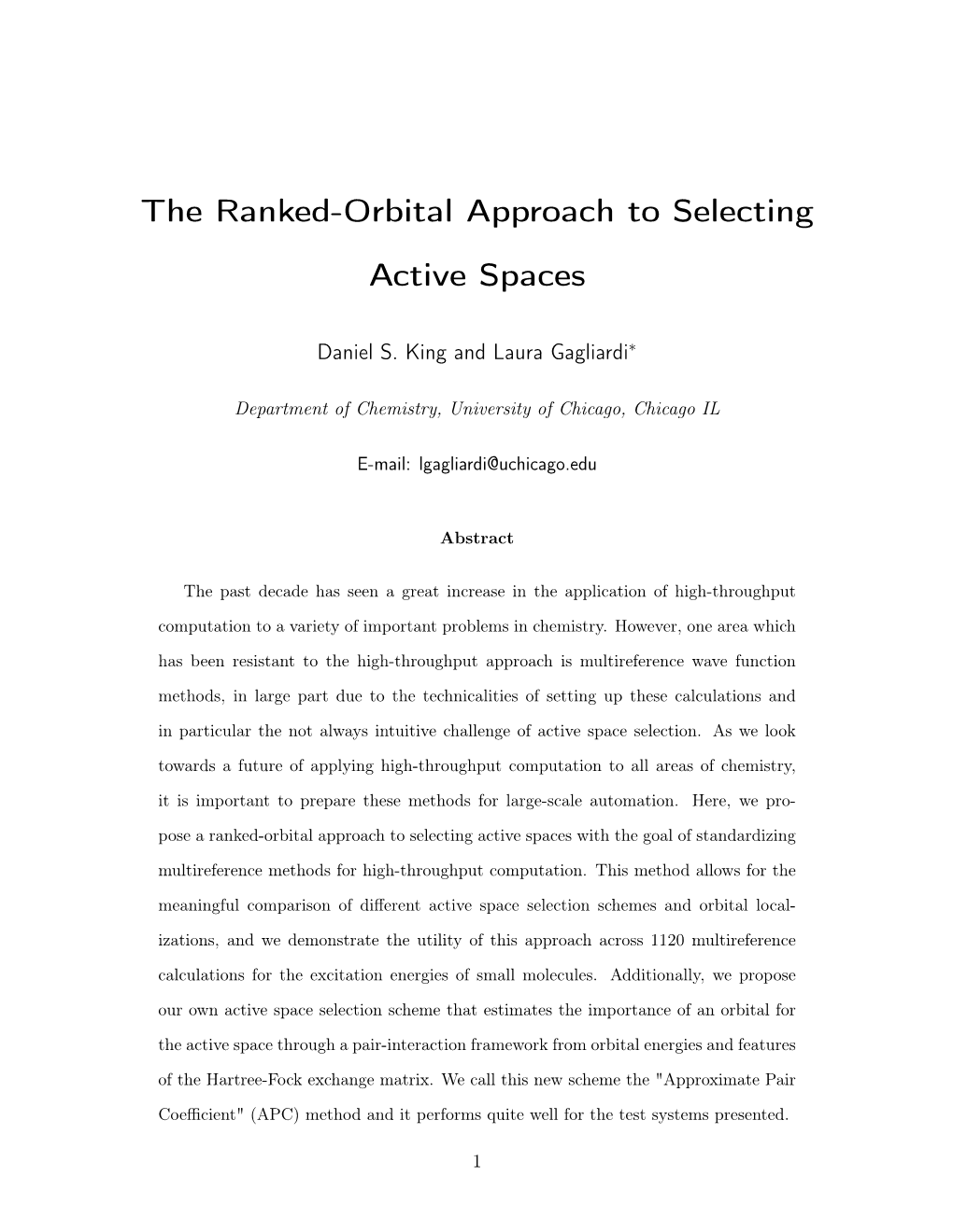 The Ranked-Orbital Approach to Selecting Active Spaces