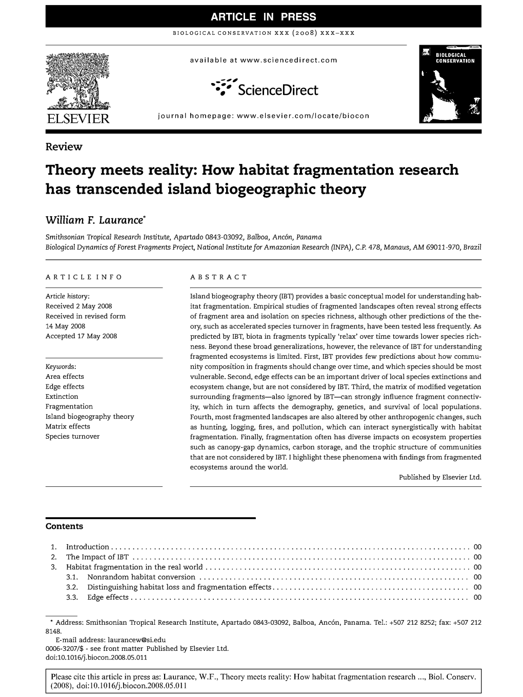 Theory Meets Reality: How Habitat Fragmentation Research Has Transcended Island Biogeographic Theory