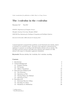 The Λ-Calculus in the Π-Calculus