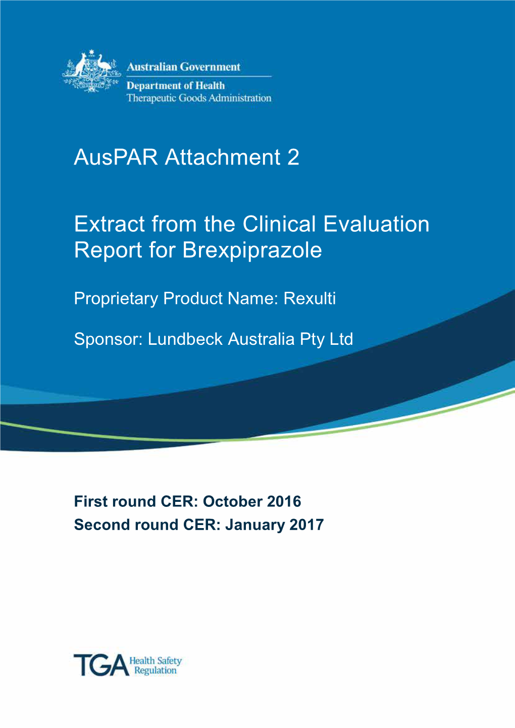 Attachment: Extract from Clinical Evaluation: Brexpiprazole