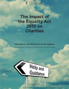 The Impact of the Equality Act 2010 on Charities