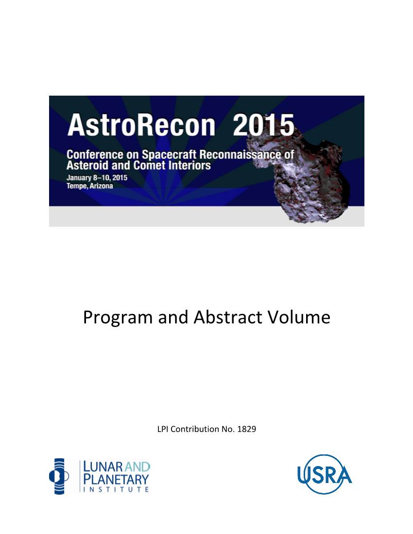 Conference on Spacecraft Reconnaissance of Asteroid and Comet Interiors