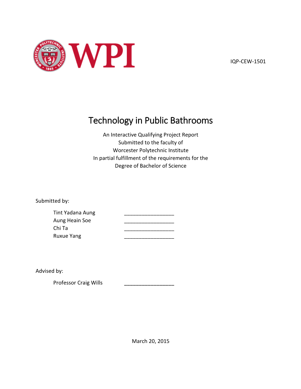 Technology in Public Bathrooms