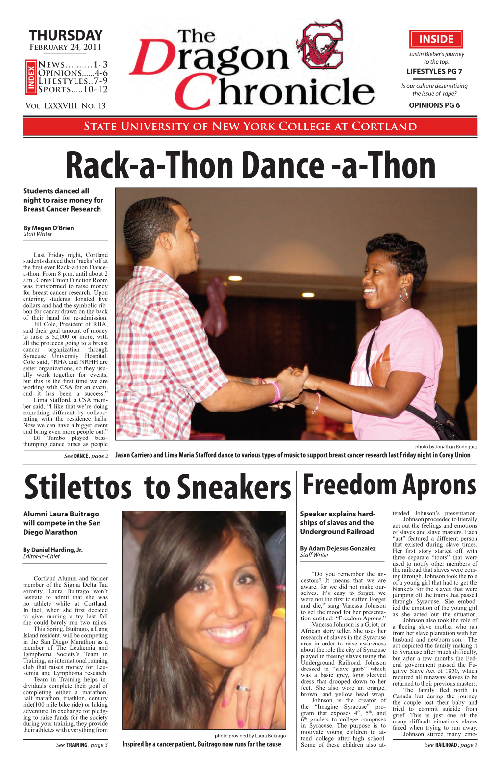 Rack-A-Thon Dance -A-Thon Students Danced All Night to Raise Money for Breast Cancer Research