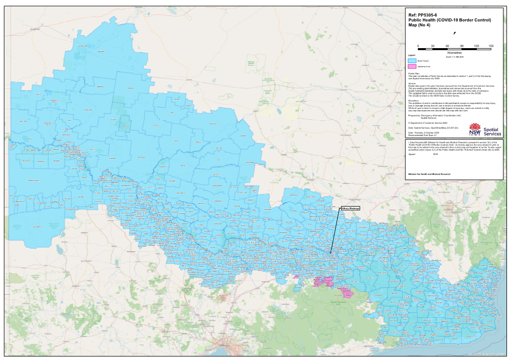 Public Health (COVID-19 Border Control) Map No. 4