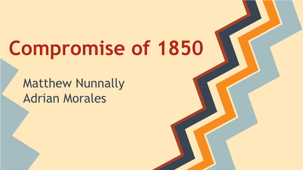 Compromise of 1850