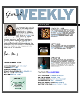 Gourmet Weekly