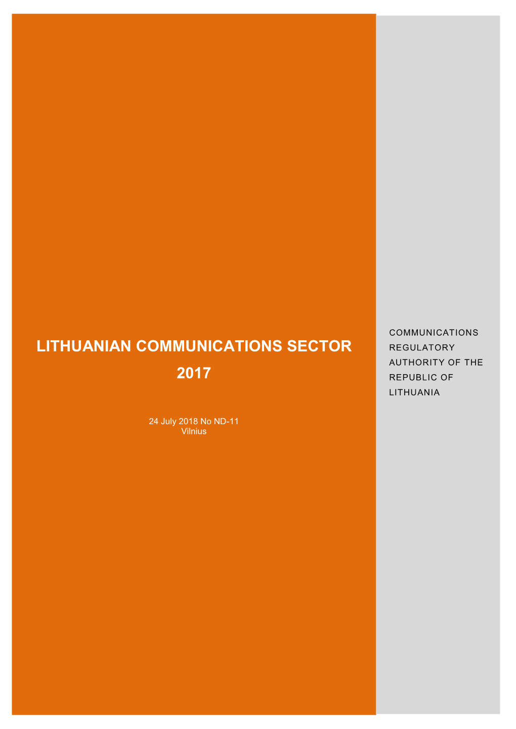 Lithuanian Communications Sector 2017