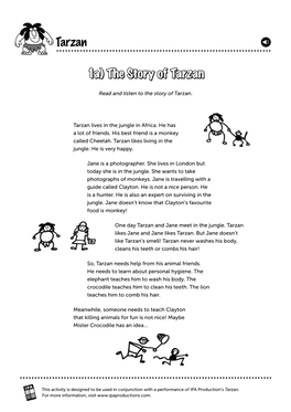 Tarzan 1A) the Story of Tarzan