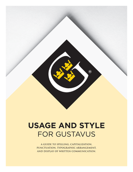 Usage and Style for Gustavus