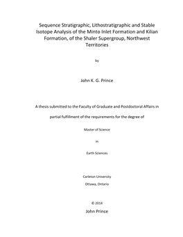 Sequence Stratigraphic, Lithostratigraphic and Stable