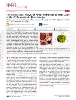Three-Dimensional Analysis of Particle Distribution on Filter Layers