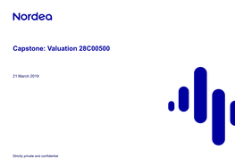 Capstone: Valuation 28C00500