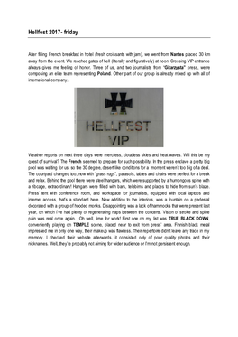 Hellfest 2017- Friday