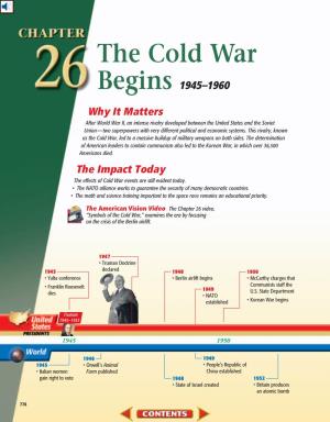Chapter 26: the Cold War Begins, 1945-1960