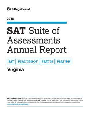 2018 Virginia SAT Suite of Assessments Annual Report