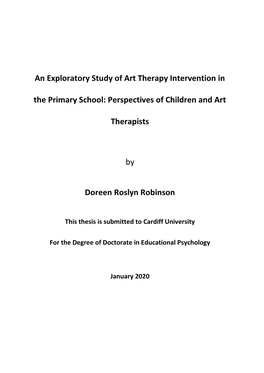 An Exploratory Study of Art Therapy Intervention in the Primary School: Perspectives of Children and Art