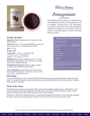 Pomegranate Concentrate.Indd