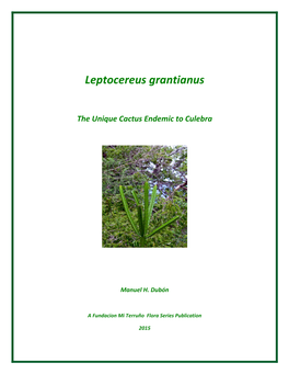 Leptocereus Grantianus