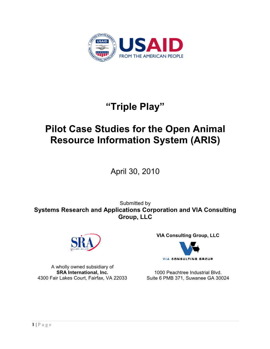 Pilot Case Studie Resource Inform “Triple Play”