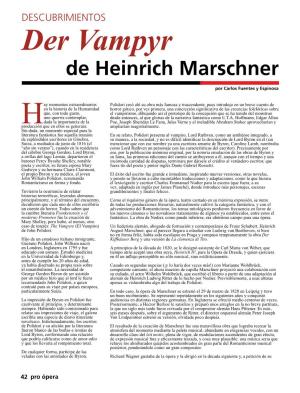 Der Vampyr De Heinrich Marschner