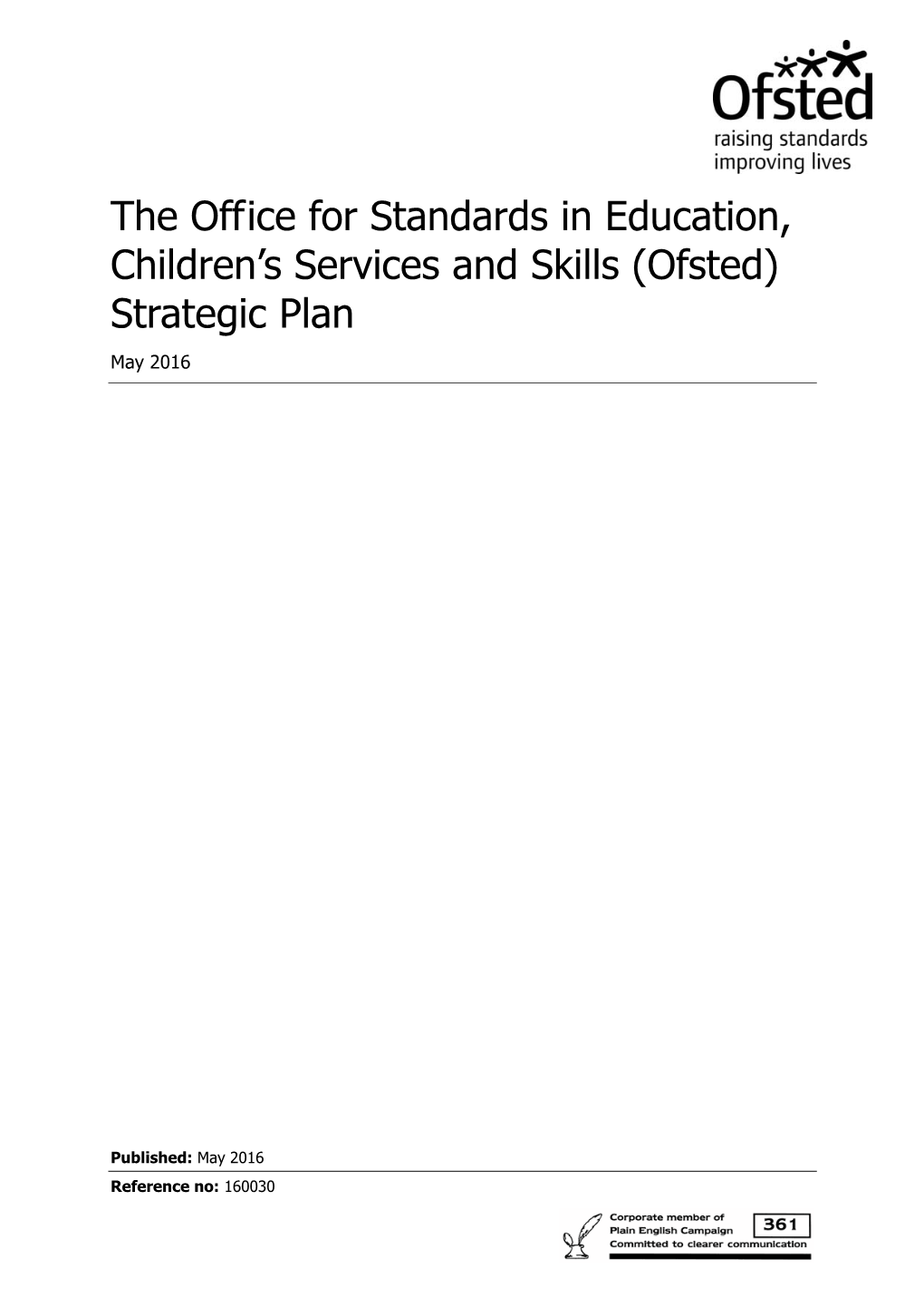 The Office for Standards in Education, Children's Services and Skills
