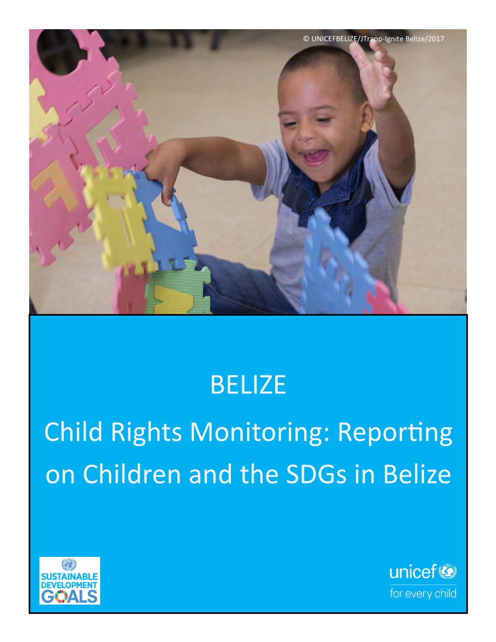 Reporting on Children and the Sdgs in Belize