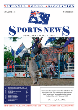 Sports News February / March 2015