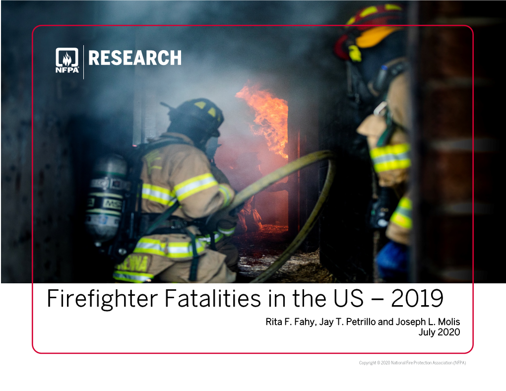 Firefighter Fatalities in the US – 2019 Rita F
