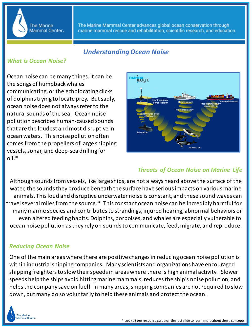 Understanding Ocean Noise What Is Ocean Noise?