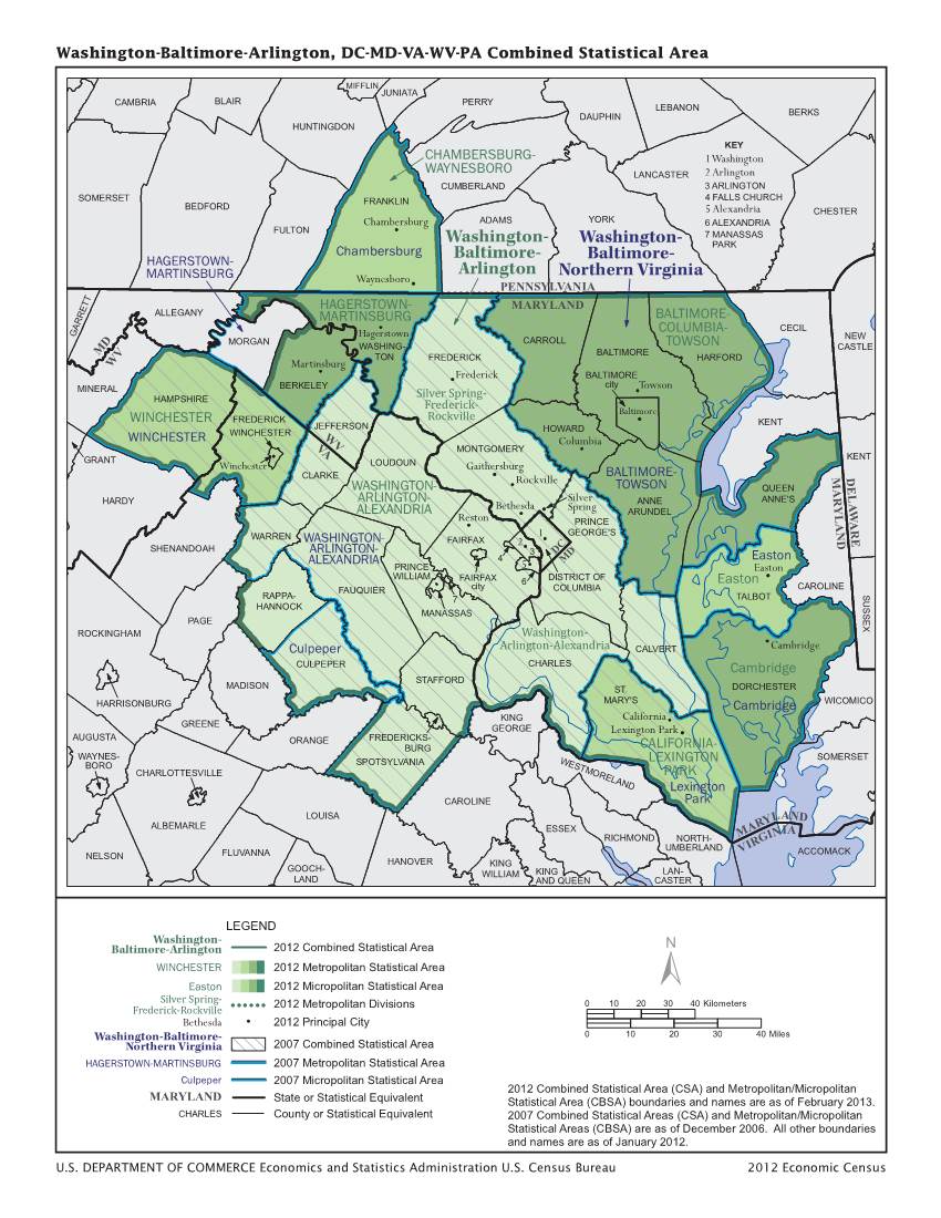 Washington-Baltimore-Arlington, DC Combined Statistical Area