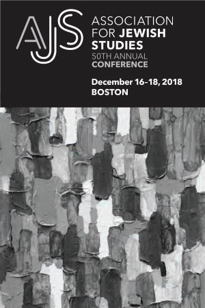 2018 AJS Conference Program Book