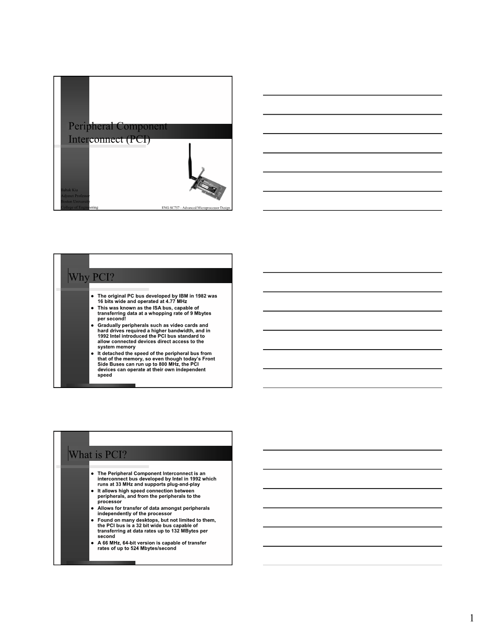 Peripheral Component Interconnect (PCI)