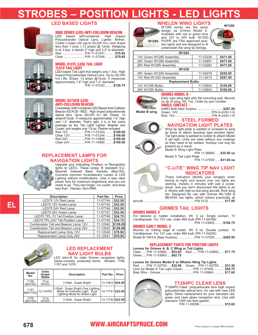 Strobes – Position Lights