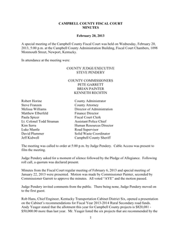 CCFC Meeting Minutes 2013-02-20